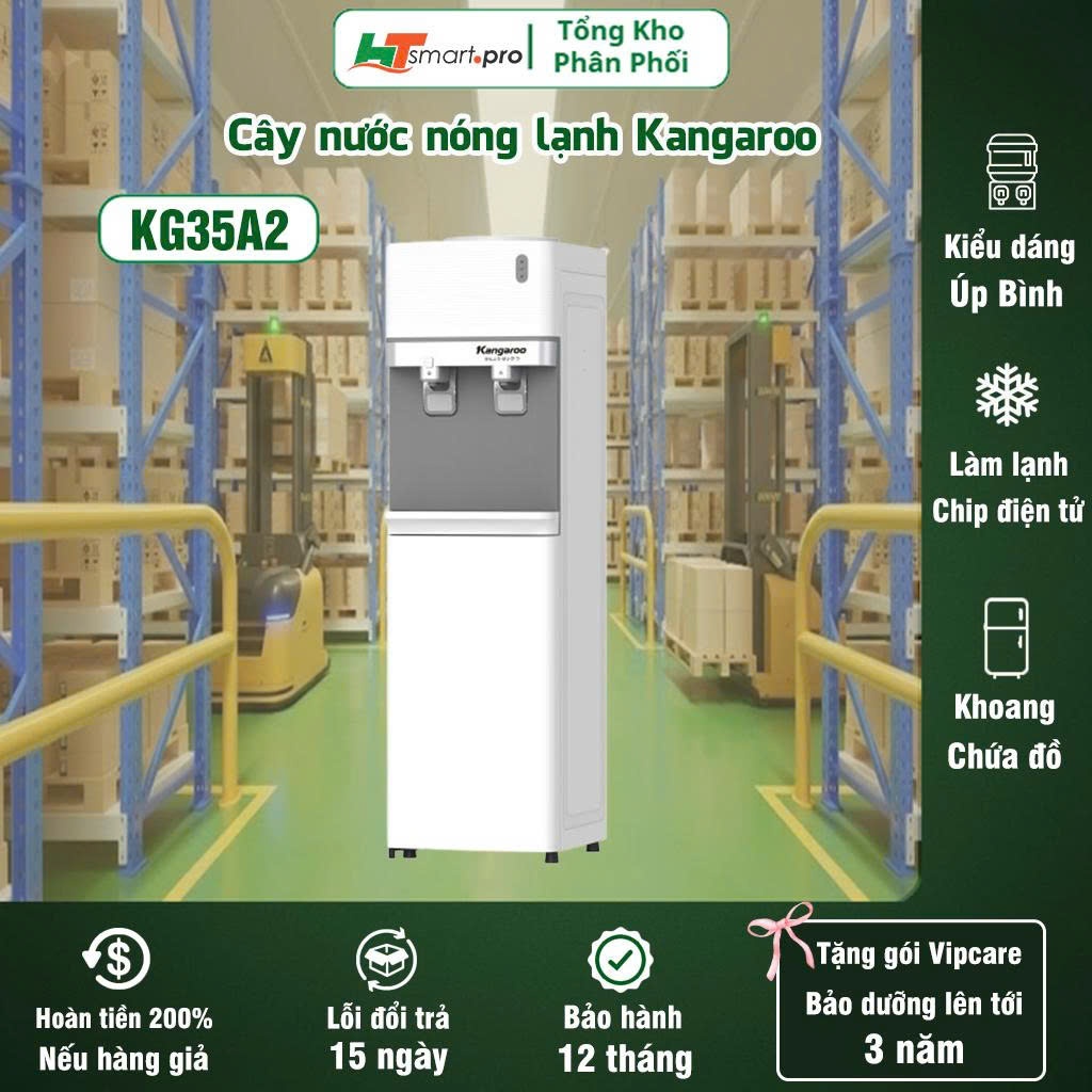 [KG35A2] Cây nước nóng lạnh Kangaroo Úp Bình Tiết kiệm điện Hàng Chính Hãng BH 12 tháng