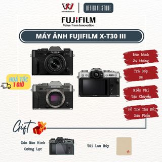 Máy ảnh fujifilm xt30iii l x-t30 iii l x-t30iii body/kèm kit xc1333mm/ kèm lens kit xf13-33mm hàng chính hãng