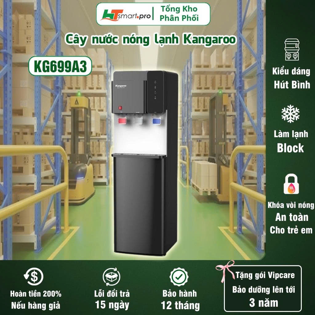 Cây Nước Nóng Lạnh Kangaroo KG699A3 sử dụng bình hút- Bảo Hành Chính Hãng Giao Hàng Toàn Quốc- HTSMA