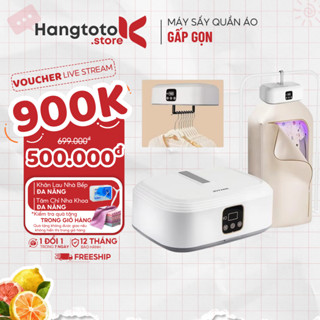 Máy Sấy Quần Áo Mini Gấp Gọn 10KG 600W Di Động Khử Khuẩn Tự Ngắt - Sấy Nhanh Hẹn Giờ