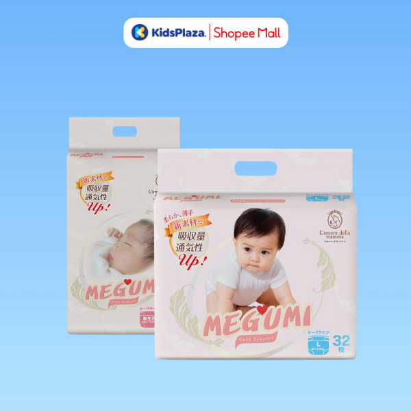 Bỉm tã cao cấp Megumi Nhật chính hãng (đủ size cho bé)