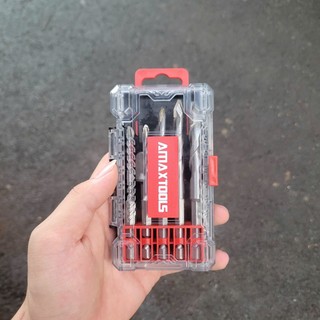 Hukan_Amaxtools - Hộp 8 đến 10 món phụ kiện máy chuyên vít - khoan đầu kẹp.