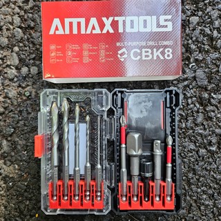 Hukan_Amaxtools - Hộp 8 đến 10 món phụ kiện máy chuyên vít - khoan đầu kẹp.