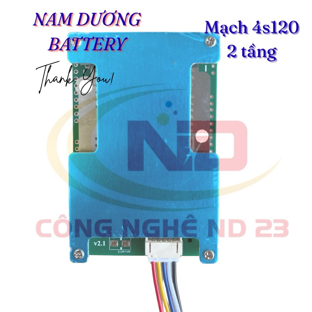 Mạch BMS 2 Tầng 120a Sạc xả chung (3s/4s)