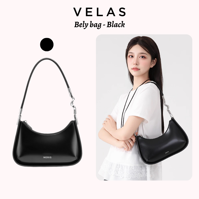 [V13] Túi xách đeo vai VELAS túi xách tặng bạn, người yêu sang chảnh xinh màu đen da PU mang đi làm, đi chơi | BigBuy360 - bigbuy360.vn