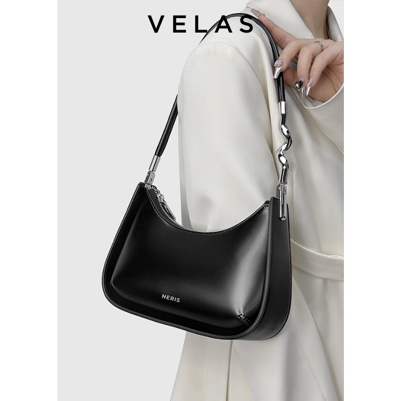[V13] Túi xách đeo vai VELAS túi xách tặng bạn, người yêu sang chảnh xinh màu đen da PU mang đi làm, đi chơi | BigBuy360 - bigbuy360.vn