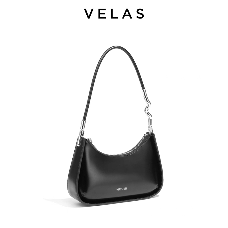 [V13] Túi xách đeo vai VELAS túi xách tặng bạn, người yêu sang chảnh xinh màu đen da PU mang đi làm, đi chơi | BigBuy360 - bigbuy360.vn