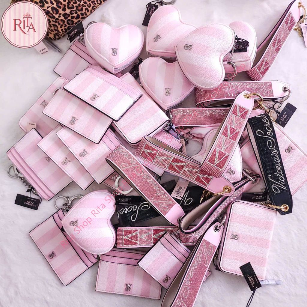 Ví đựng thẻ, Móc khóa Victoria's Secret, hàng chính hãng