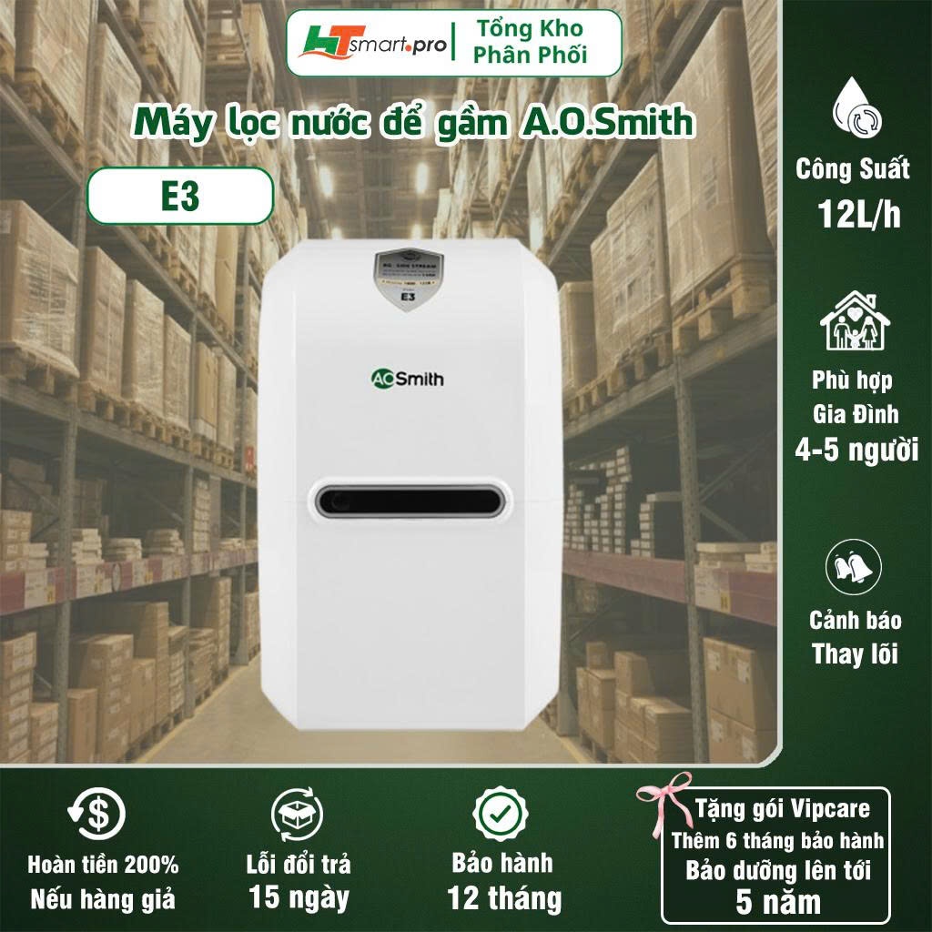 Máy Lọc Nước Aosmith E3 máy lọc nước RO vòi điện tử, lọc nước uống trực tiếp, lọc nước chính hãng-HT