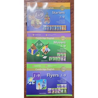 Sách- Cambridge Starters, Movers, Flyers - in gộp 1-9 -Sách in màu + file nghe và đáp án