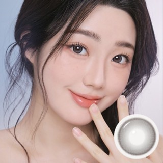   Lens 1 tháng  Kính áp tròng I-Sha màu xám ánh xanh Mune Gray lens giãn nhẹ tạo hiệu ứng long lanh 