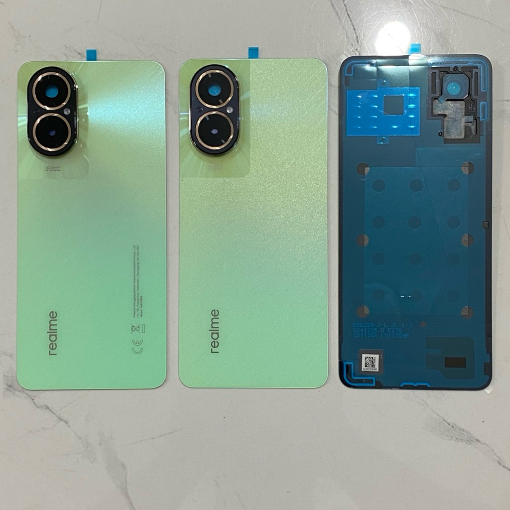 Lưng Realme C67 Zin Liền Keo Kèm Kính Cam