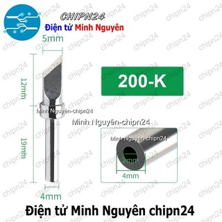 [1 cái] (K22-K25) Đầu Mũi Hàn 200 (Dao/Vát/Phẳng/Nhọn) - [Chọn Loại]