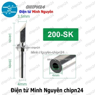 [1 cái] (K22-K25) Đầu Mũi Hàn 200 (Dao/Vát/Phẳng/Nhọn) - [Chọn Loại]