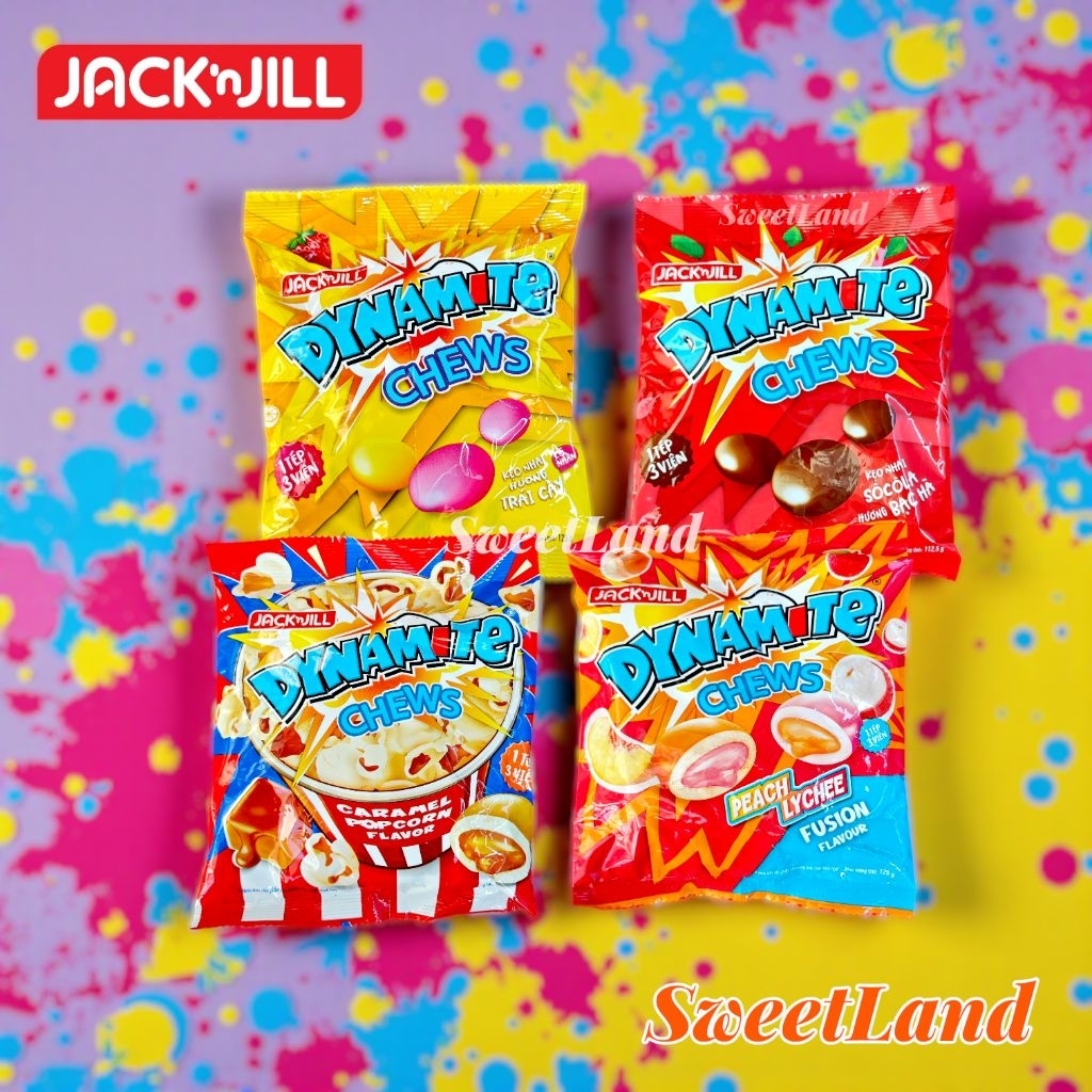 Kẹo nhai có nhân Dynamite Chew gói 125g