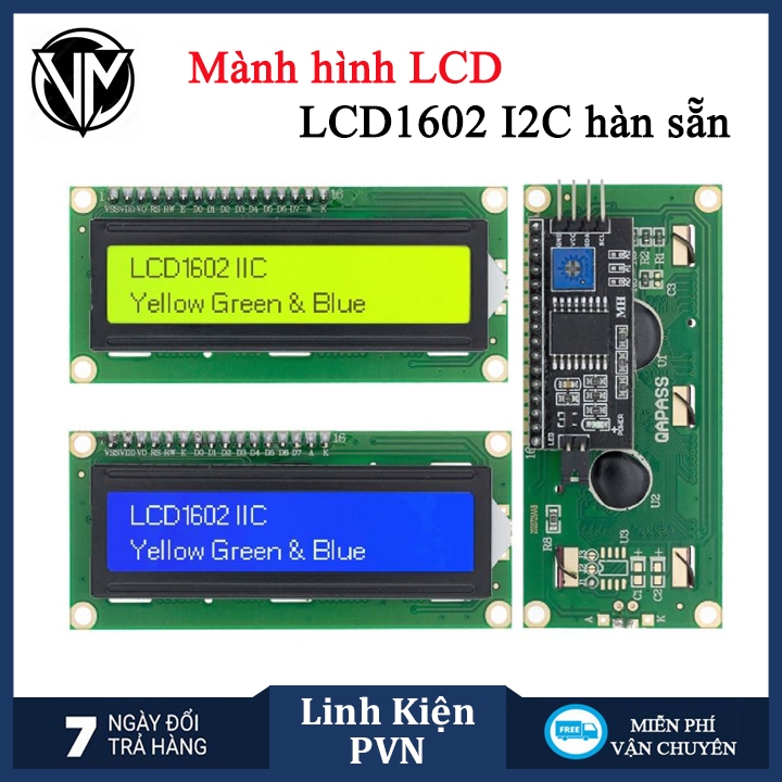 Module màn hình LCD1602 thích hợp mạch chuyển đổi - 2 màu