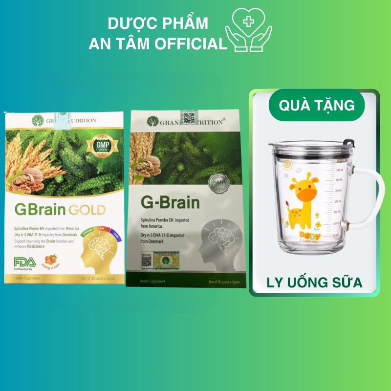 Cốm Trí Não G-Brain, G-Brain Gold Hỗ Trợ Phát Triển Trí Não Cho Bé