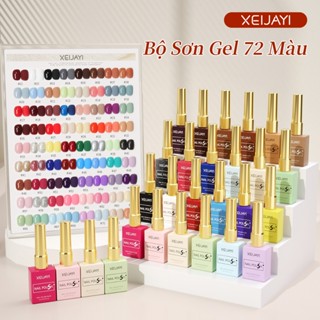 XEIJAYI 15ml Sơn móng tay dạng gel màu đỏ và nâu Màu sắc bão hòa cao, bóng và lâu trôi.