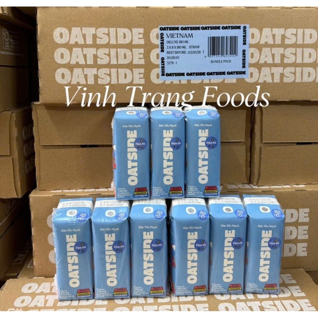 Thùng 24 hộp sữa yến mạch OATSIDE 180ml vị đậm đà