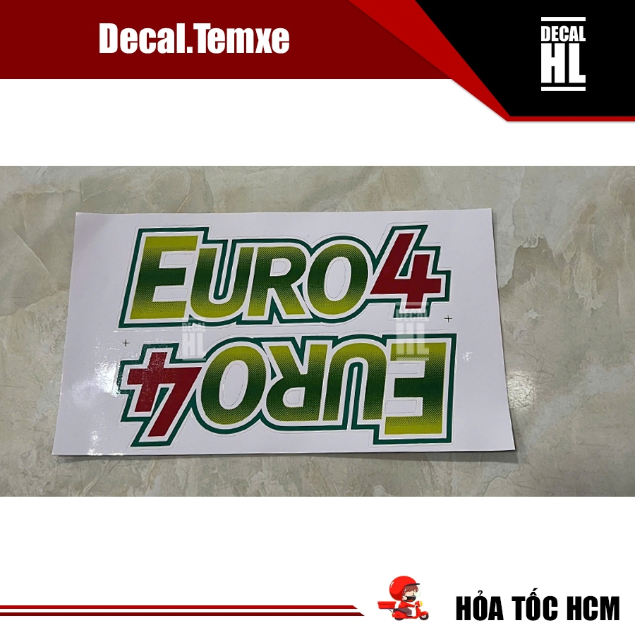 Tem chữ Euro 4 dán xe tải Suzuki. Tem euro 4 dán cửa xe Suzuki