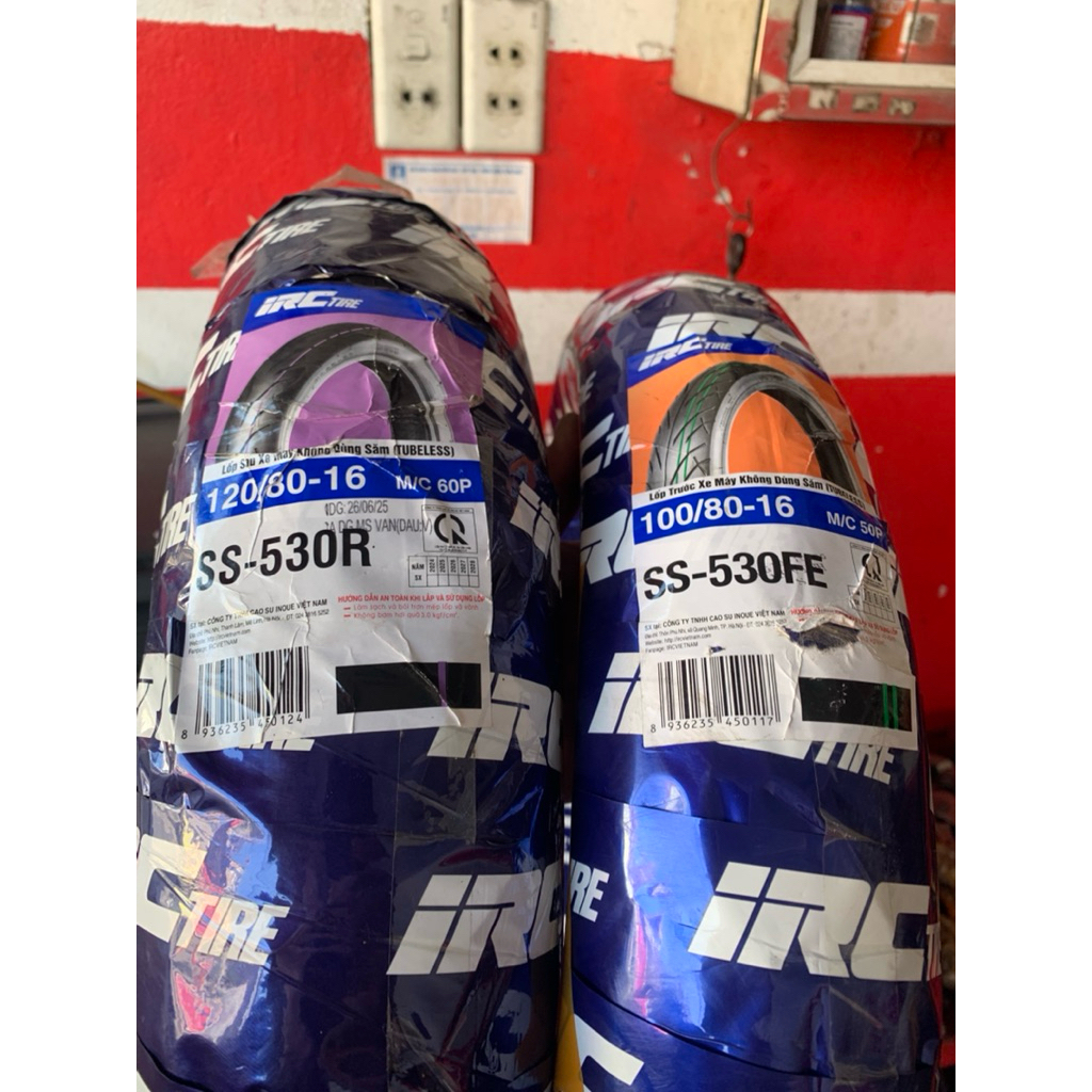 Lốp trước    SH 125  150 chính hãng lnoue (IRC) viêt nam 100/80-16