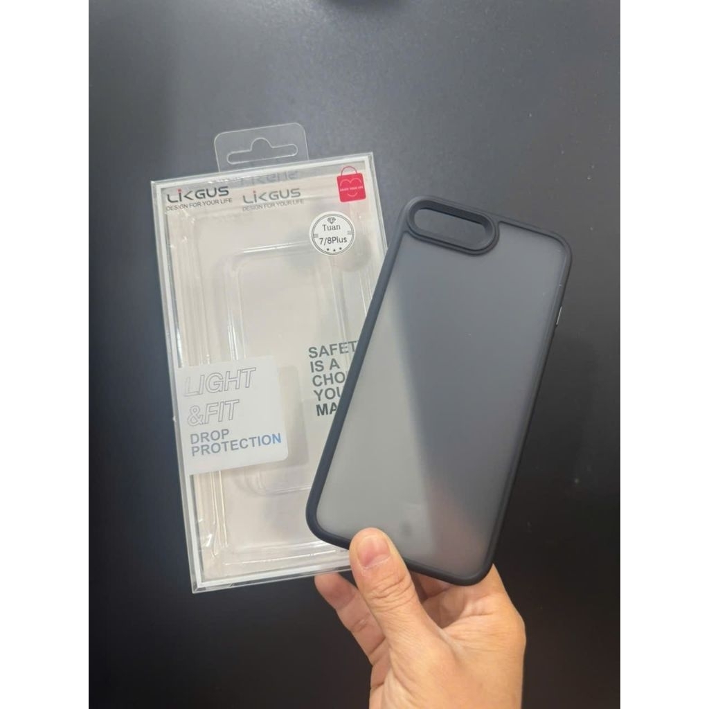Ốp lưng Likgus nhám cho Iphone 7 plus lưng nhám chống bám vân tay siêu đẹp