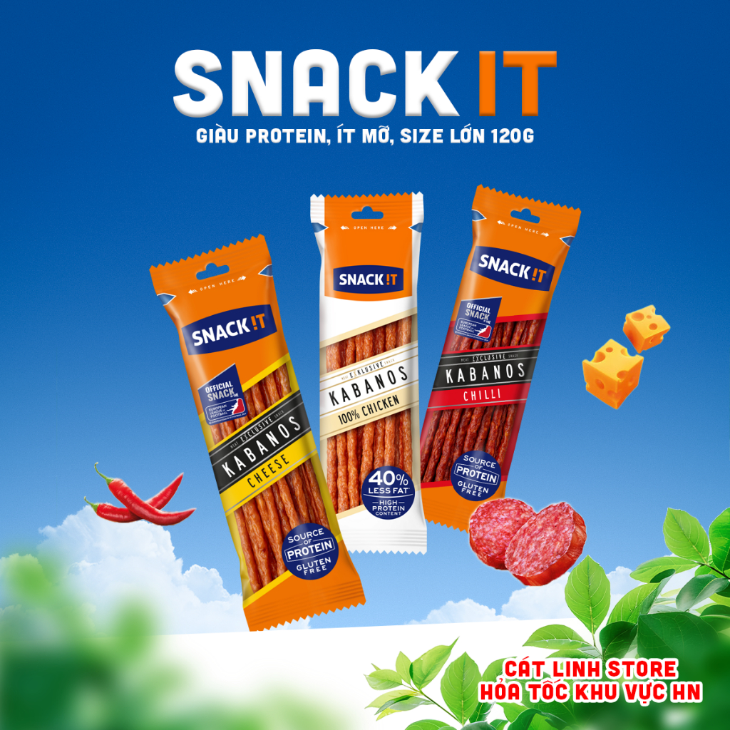Xúc xích que Snack It Kabanos Salami, nhiều hương vị - Cam kết hàng chuẩn Châu Âu
