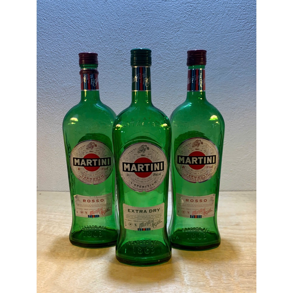 Vỏ Chai Martini Extra Dry 750ml | Chai Decor Trang Trí, Bình Đựng Handmade, Decor Quán Bar – Cafe