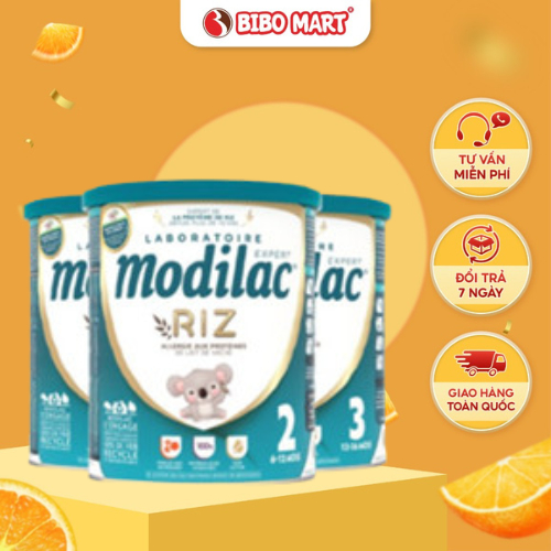 Sữa Modilac Expert Riz Cho Bé Dị Ứng Đạm Bò Tăng Cường Miến Dịch Số 1 2 3 800g - Bibo Mart