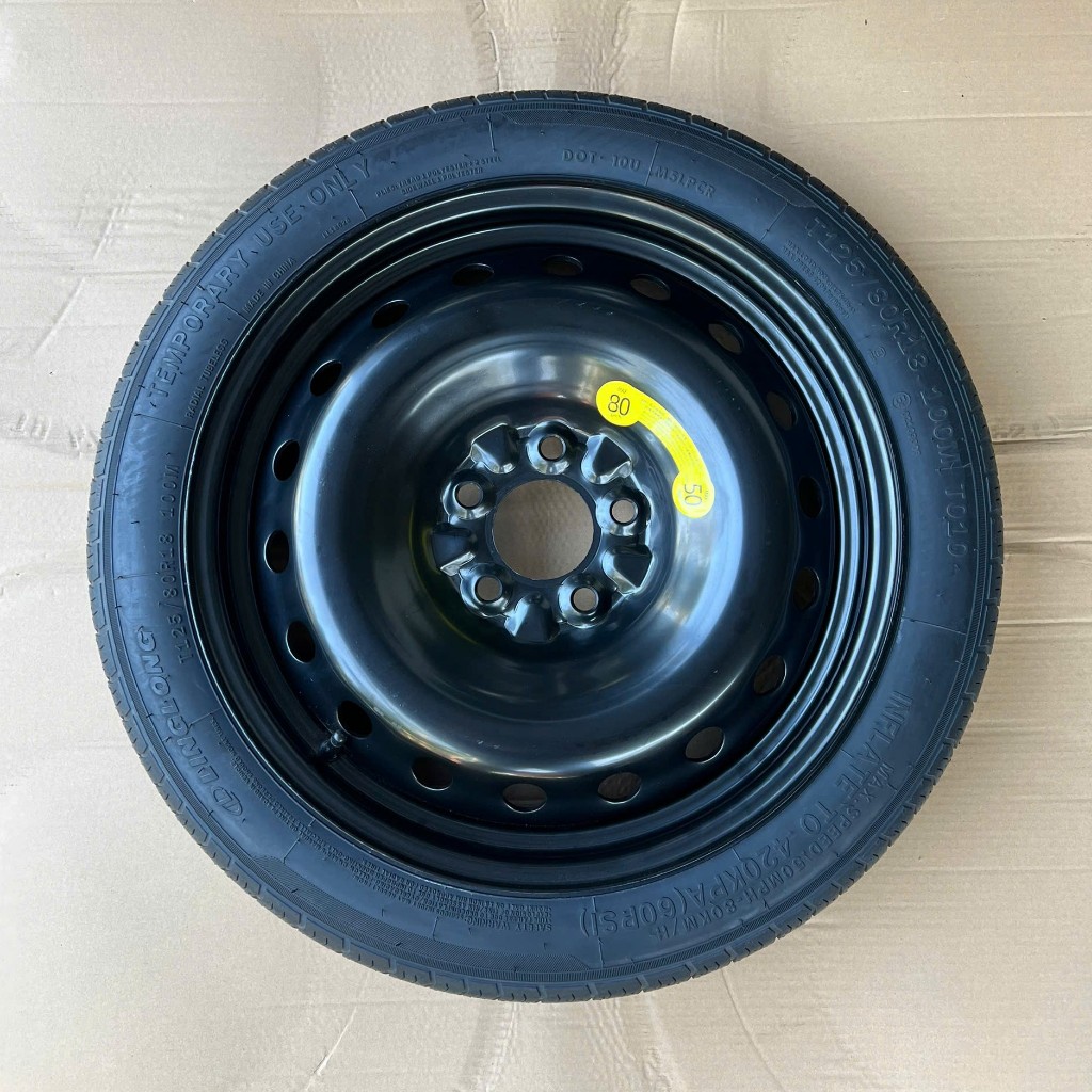 Mâm + Lốp dự phòng VF7 Plus ( T125/80R18 ) - Lốp dự phòng Vinfast VF7 đặt vừa zin không kênh khi dùn