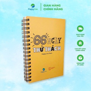 Sách sổ tay 66 ngày thử thách - happy live