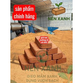Combo Viên Nén Xơ Dừa -NÉN XANH-100% Hữu Cơ Trồng Cây, Ướm Hạt, Rau Sạch, Không Mầm Bệnh, Đã Qua Xử Lí