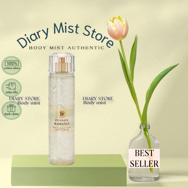 𝐃𝐢𝐚𝐫𝐲𝐦𝐢𝐬𝐭.𝐬𝐭𝐨𝐫𝐞 Xịt Thơm Toàn Thân Bath & Body Works Body Mist - INFINITE RADIANCE
