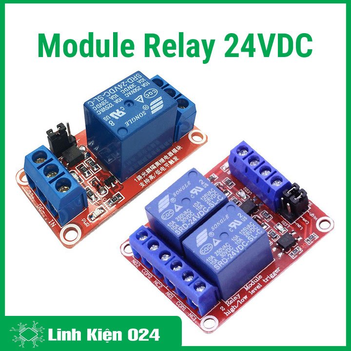 Module Relay 24VDC 1/2 kênh High/Low