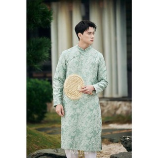 Áo dài nam cách tân cổ tàu in hoạ tiết đặc sắc - ML10