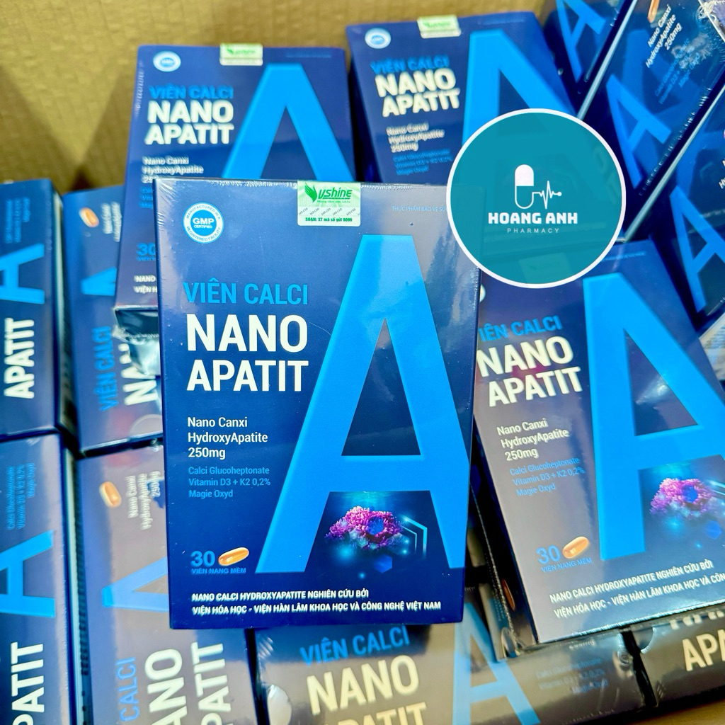 Viên Uống Nano Canxi Apatit – Giúp Xương Chắc Khỏe – Hỗ Trợ Phòng Ngừa Loãng Xương