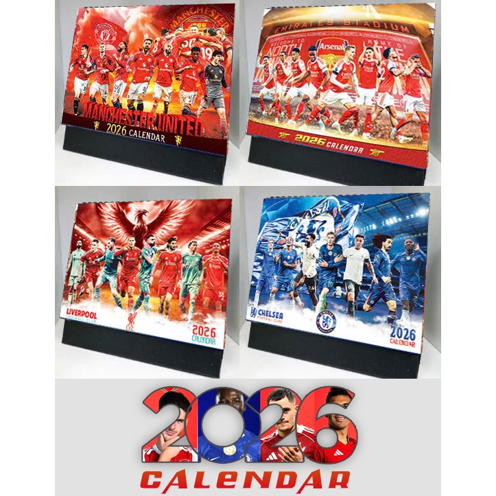 Lịch để bàn CLB bóng đá 2026
