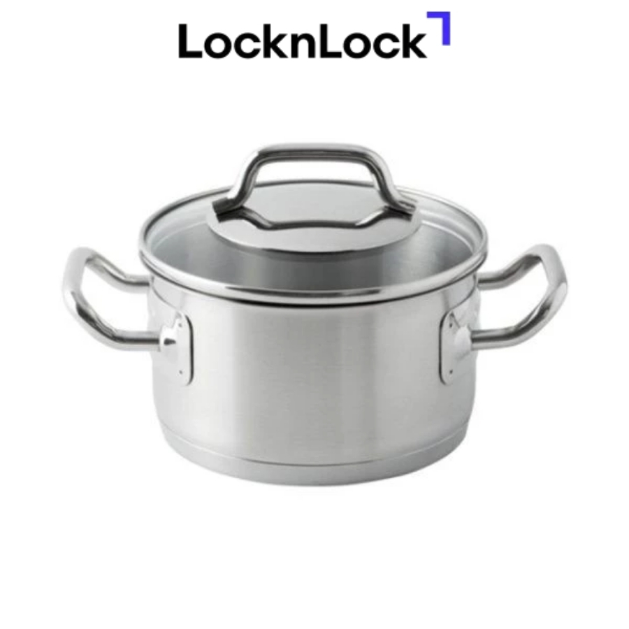 Nồi 2 tay cầm inox Neo Charming size 16cm Lock&Lock LCM3163