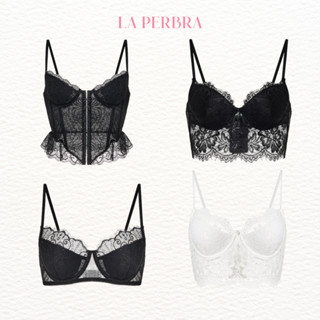  Áo Bra Ren Nữ Corset Gợi Cảm LA PERBRA Bralette Ren 2 Dây Gọng Mút Nâng Bralette Quyến Rũ Sexy 