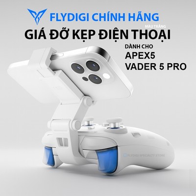 [Chính Hãng] Flydigi Giá Đỡ Kẹp Điện Thoại Trắng dành cho Tay Cầm Flydigi Apex 5 / Vader 5 Pro
