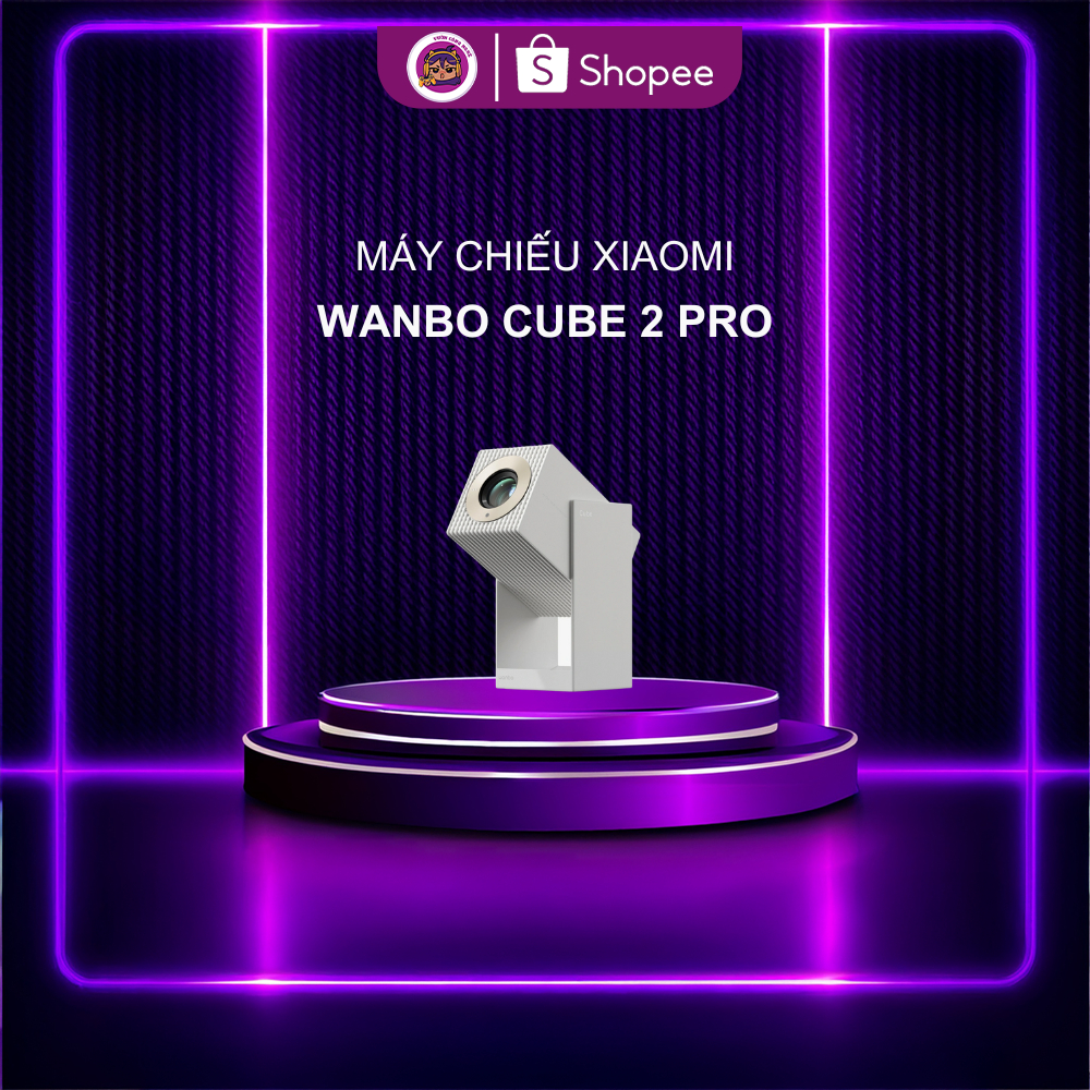 Wanbo Cube 2 Pro – Smart Projector Full HD, Hỗ Trợ Auto Focus & Auto Keystone, Âm Thanh Nâng Cấp