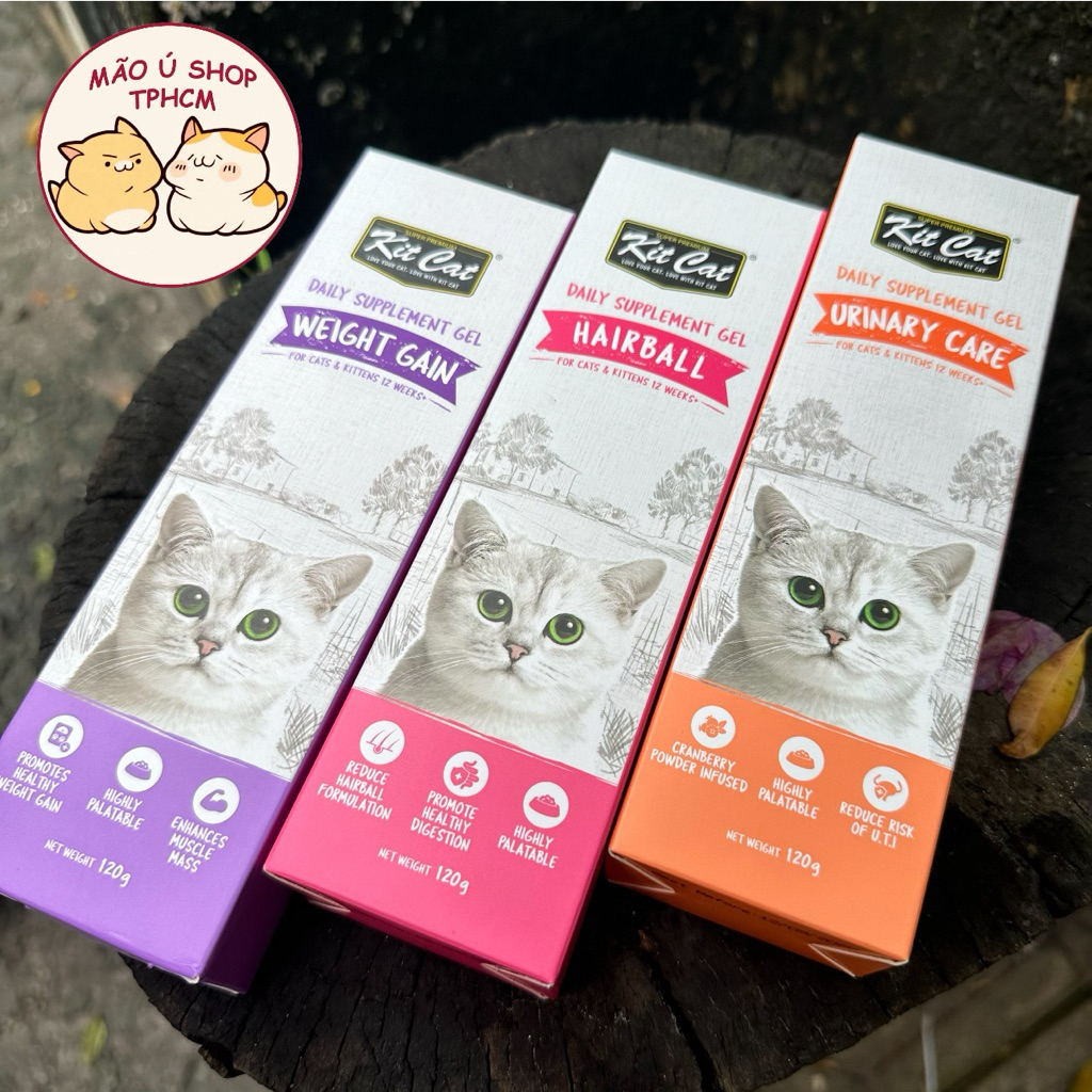 GEL DINH DƯỠNG CHO MÈO - KIT CAT DAILY SUPPLEMENT TUÝP 120G