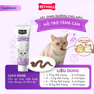 GEL DINH DƯỠNG CHO MÈO - KIT CAT DAILY SUPPLEMENT TUÝP 120G