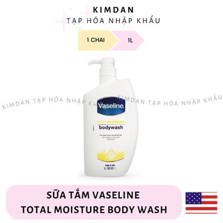   HÀNG NHẬP KHẨU  SỮA TẮM DƯỠNG ẨM VASELINE 1L TOTAL MOISTURE BODYWASH 