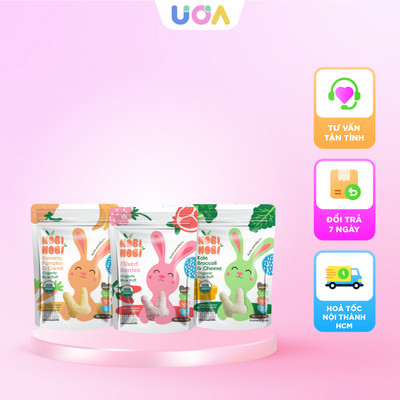 Thực phẩm bổ sung bánh gạo hữu cơ Nobi Nobi cho bé ăn dặm từ 8 tháng [15g]
