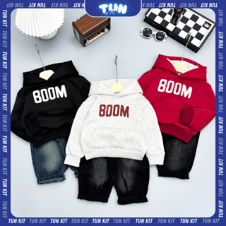  Set bộ nam quần jean mềm phối áo hoodie chất nỉ 2 da đẹp cực chất năng động cho bé trai - TUN KIT 