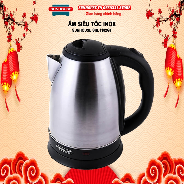 Ấm siêu tốc inox 1.8L Sunhouse SHD1182 GT
