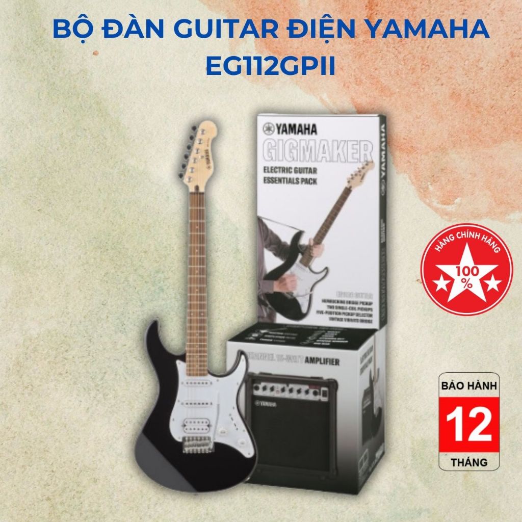 Bộ đàn guitar điện Yamaha EG112GPII gồm 3 màu đầy đủ phụ kiện