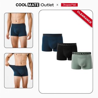   Outlet Không đổi trả  Combo 3 Quần Lót Nam Coolmate Trunks khe moi Lenzing Modal Kháng Khuẩn 