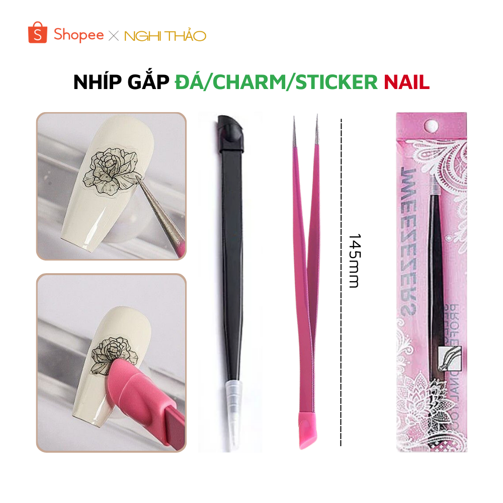 Nhíp gắp đá nail Nghi Thảo dụng cụ làm móng